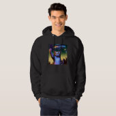 Vliegende UFO Kat Selfie Hoodie (Voorkant volledig)