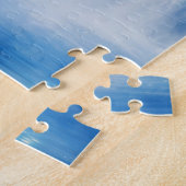 Vliegende Unicorn Waterfall Fantasy Horse Art Legpuzzel (Zijkant)