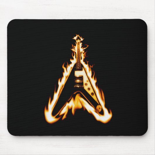 Vliegende V gitaar Muismat (Voorkant)