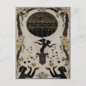 Vliegende Valentijns ~ Briefkaart Art Nouveau Fren (Voorkant)