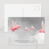 Vliegende varken briefkaart (Voorkant / Achterkant)