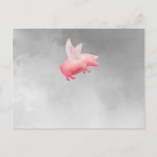 Vliegende Varken Briefkaart (Voorkant)