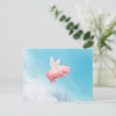 Vliegende varken briefkaart (Staand voorkant)