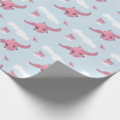 Vliegende varken cadeaupapier (Hoek)