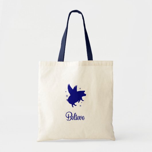 Vliegende Varken Geloof Tote Bag (Voorkant)