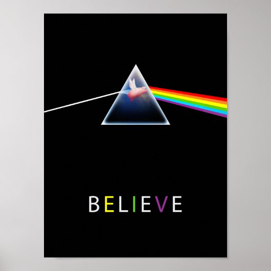 Vliegende varken in de gevangenis geloven poster (Voorkant)