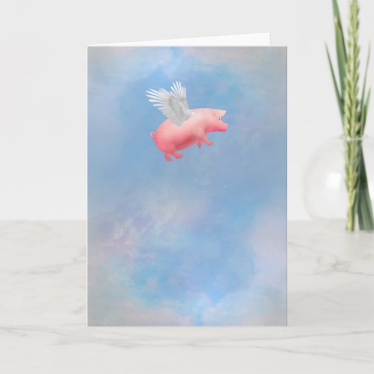 Vliegende varken kaart (Voorkant)