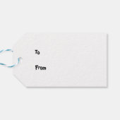 Vliegende Varken Kerst Cadeautag Cadeaulabel (Achterkant Horizontaal)