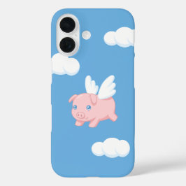 Vliegende Varken - Knuffel Biggetje met Vleugels o iPhone 16 Hoesje