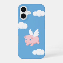 Vliegende Varken - Knuffel Biggetje met Vleugels o iPhone 16 Hoesje