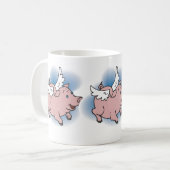 Vliegende varken koffiemok (Voorkant links)