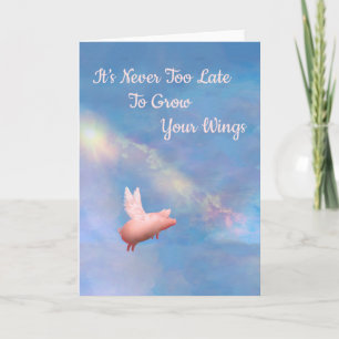 Vliegende varken kweek je vleugels kaart