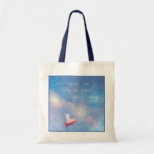 Vliegende varken kweek je vleugels tote bag