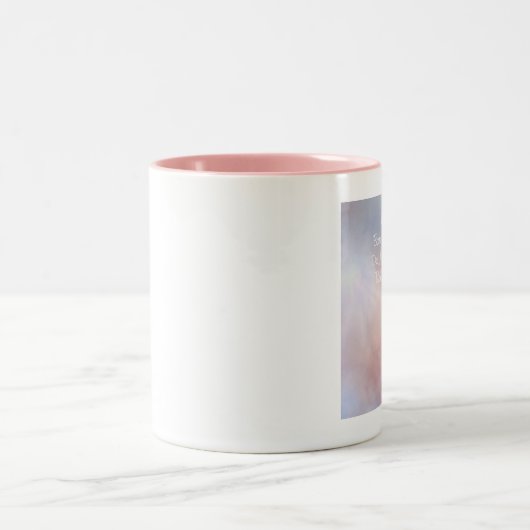 Vliegende varken kweek je vleugels tweekleurige koffiemok (Center)