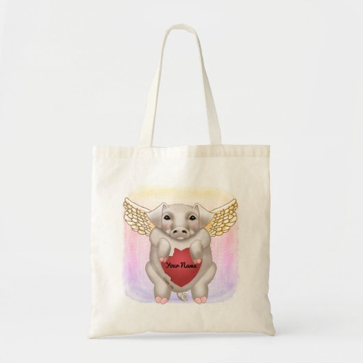 Vliegende Varken Liefde Tote Bag (Voorkant)