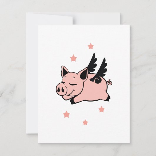 Vliegende varken met Angel Wings Fly Pigs (Voorkant)