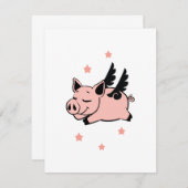 Vliegende varken met Angel Wings Fly Pigs (Voorkant / Achterkant)