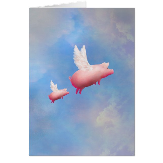 Vliegende varken met haar biggetje (Voorkant)