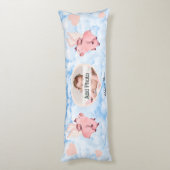 Vliegende varken met vleugels wanneer varkens vlie lichaamskussen (Achterkant (Verticaal))