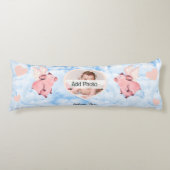 Vliegende varken met vleugels wanneer varkens vlie lichaamskussen (Voorkant)