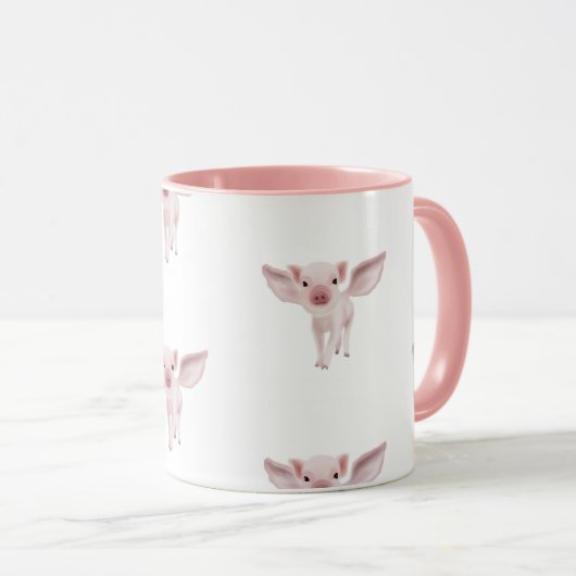 Vliegende varken mok (Voorkant rechts)
