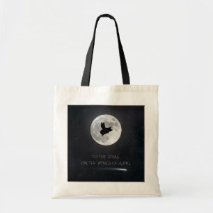 Vliegende varken naar de sterren tote bag