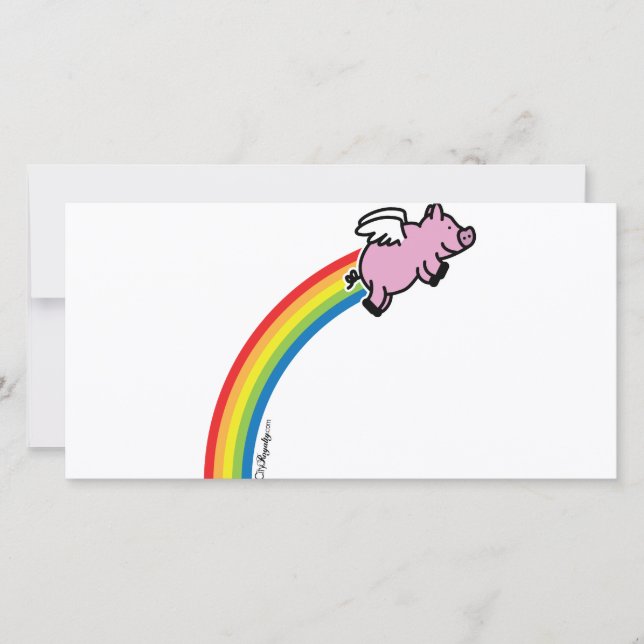 Vliegende Varken Regenboog (Voorkant)