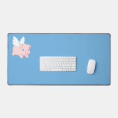 Vliegende varken - Stomme biggetjes met vleugels Bureaumat (Keyboard & Muis)