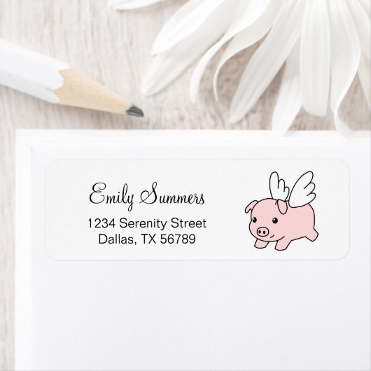 Vliegende varken - Stomme biggetjes met vleugels Etiket (Insitu)