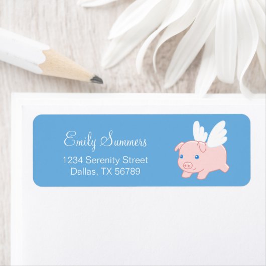 Vliegende varken - Stomme biggetjes met vleugels Etiket (Insitu)