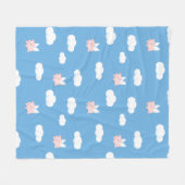 Vliegende varken - Stomme biggetjes met vleugels Fleece Deken (Voorkant (Horizontaal))