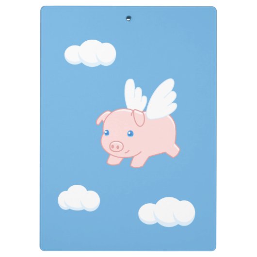 Vliegende varken - Stomme biggetjes met vleugels Klembord (Achterkant)