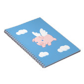 Vliegende varken - Stomme biggetjes met vleugels Notitieboek (Rechterzijde)