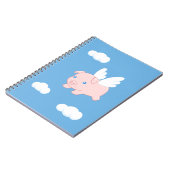 Vliegende varken - Stomme biggetjes met vleugels Notitieboek (Linkerzijde)