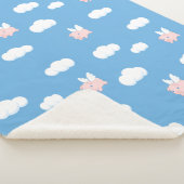 Vliegende varken - Stomme biggetjes met vleugels Sherpa Deken (3/4)