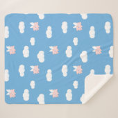 Vliegende varken - Stomme biggetjes met vleugels Sherpa Deken (Voorkant (horizontaal))