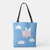 Vliegende varken - Stomme biggetjes met vleugels Tote Bag (Achterkant)