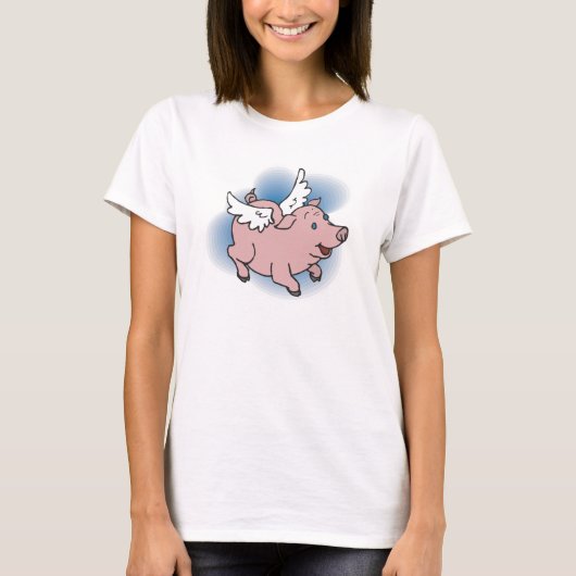 Vliegende varken t-shirt (Voorkant)
