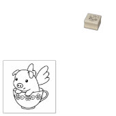Vliegende varken - Varkensgier met vleugels in een Rubberstempel (Gestempeld)
