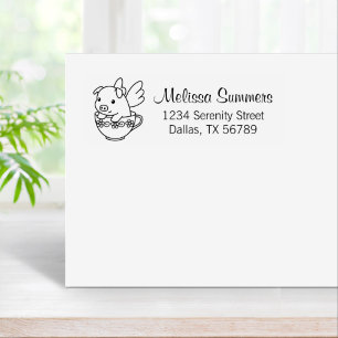 Vliegende Varken - Varkensgiet met Wingen in een A Rubberstempel