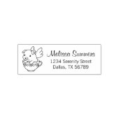 Vliegende Varken - Varkensgiet met Wingen in een A Zelfinktende Stempel (Design)