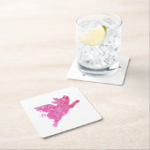 Vliegende varken, varkenskunst, varkensdecor kartonnen onderzetters (Insitu)