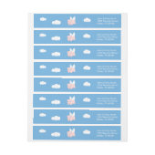 Vliegende varken - Varkenszool met vleugels Omwikkelbaar Adreslabel (Vel)