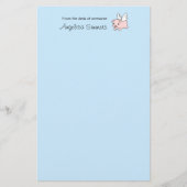 Vliegende varken - Varkenszool met vleugels op bla Briefpapier (Voorkant)