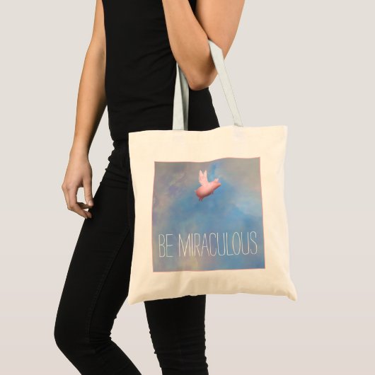 Vliegende varken - Wees een wonderbaarlijke Canvas Tote Bag (Voorkant (product))