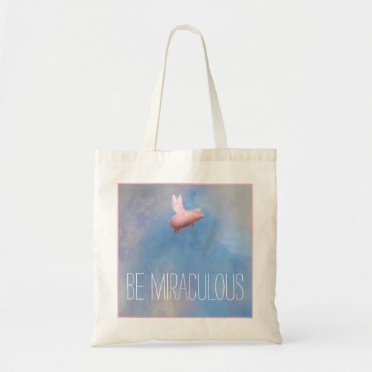 Vliegende varken - Wees een wonderbaarlijke Canvas Tote Bag (Voorkant)