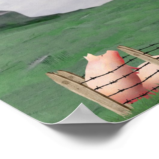 Vliegende varken zijn anders poster (Hoek)