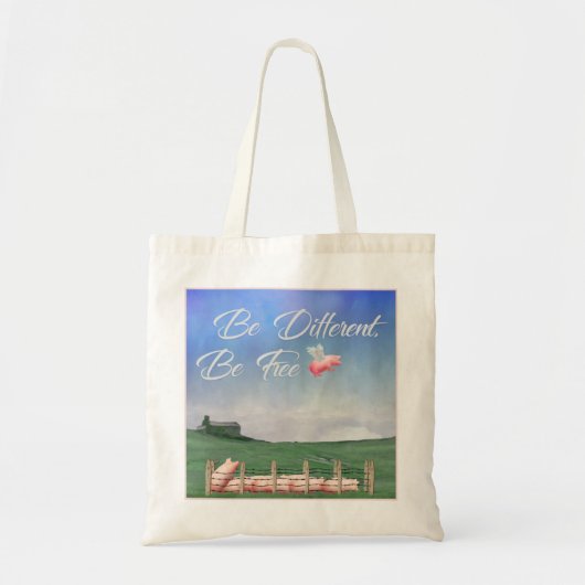 Vliegende varken zijn anders tote bag (Voorkant)