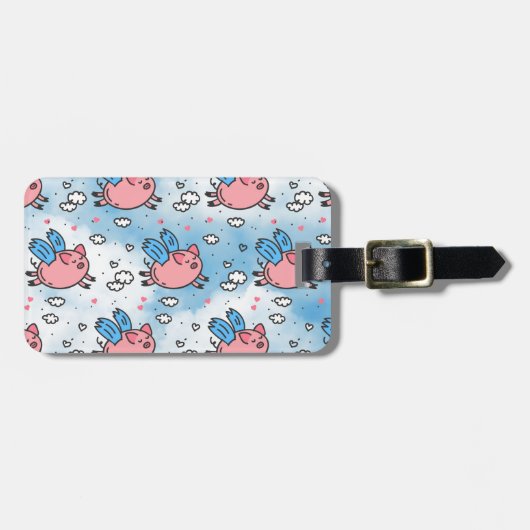 vliegende varkens bagagelabel (Voorkant horizontaal)