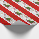 Vliegende varkens brengen de perfecte kerstboom na cadeaupapier (Hoek)